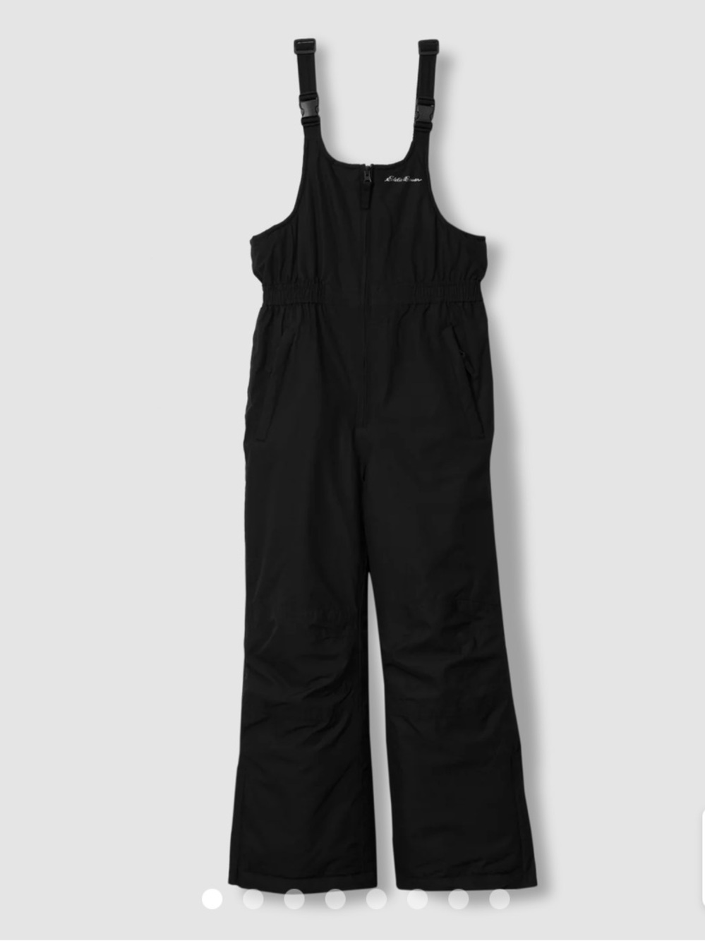 Eddie Bauer Kids Black Powder Snow Bib Overalls